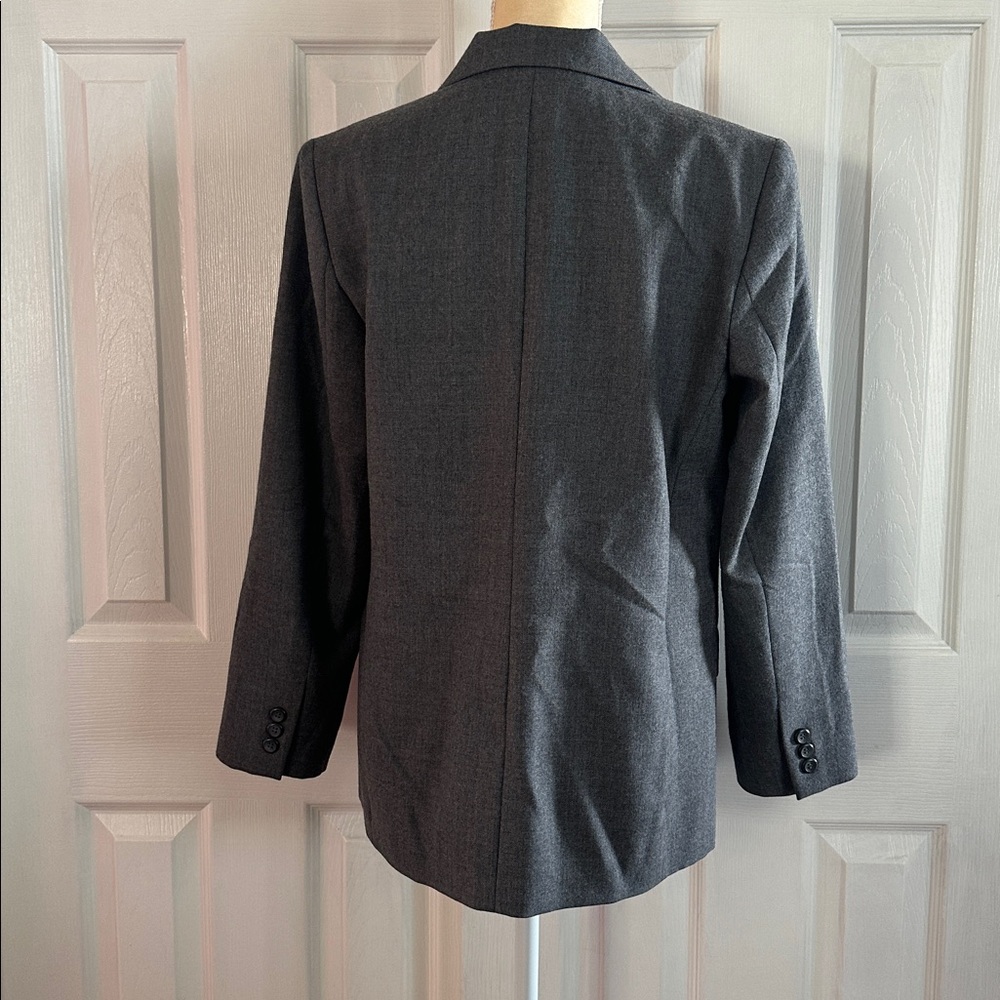 Pendleton Virgin Wool Gray Blazer Jacket Size 8 Petite - Picture 5 of 10